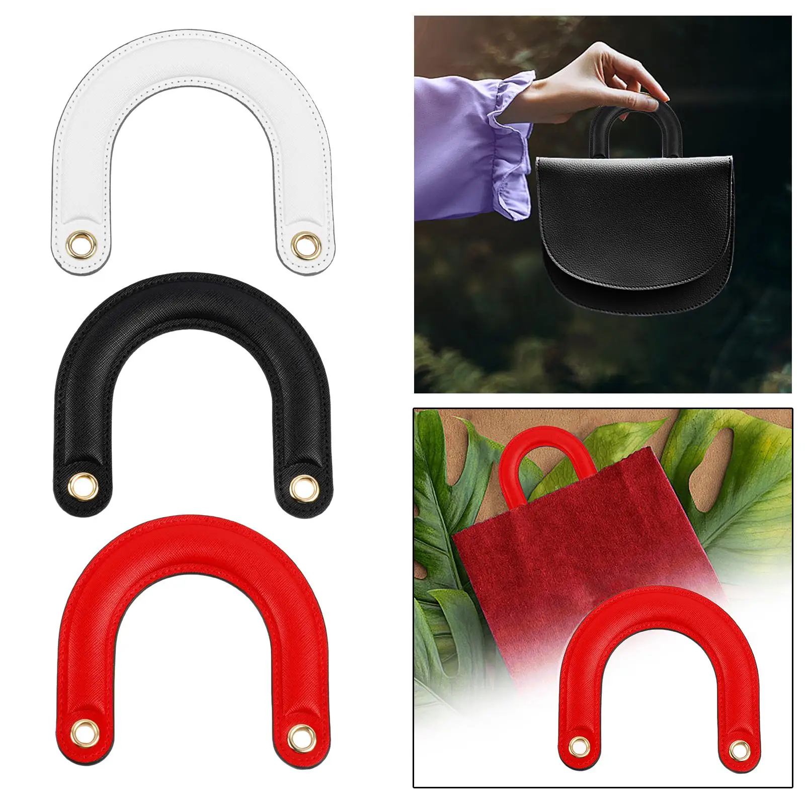 Bag Handles Purse Making Bag Accessories Handbag Handle Leather Handles Handbag Accessories Replacement Part DIY Handbag Handles