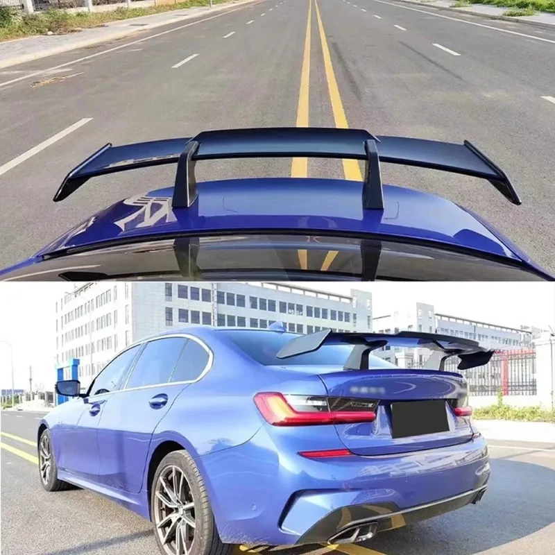 

High Quality Carbon Fiber Rear Spoiler Wing Universal Most Sedan Racing Tuning Exterior Accessories