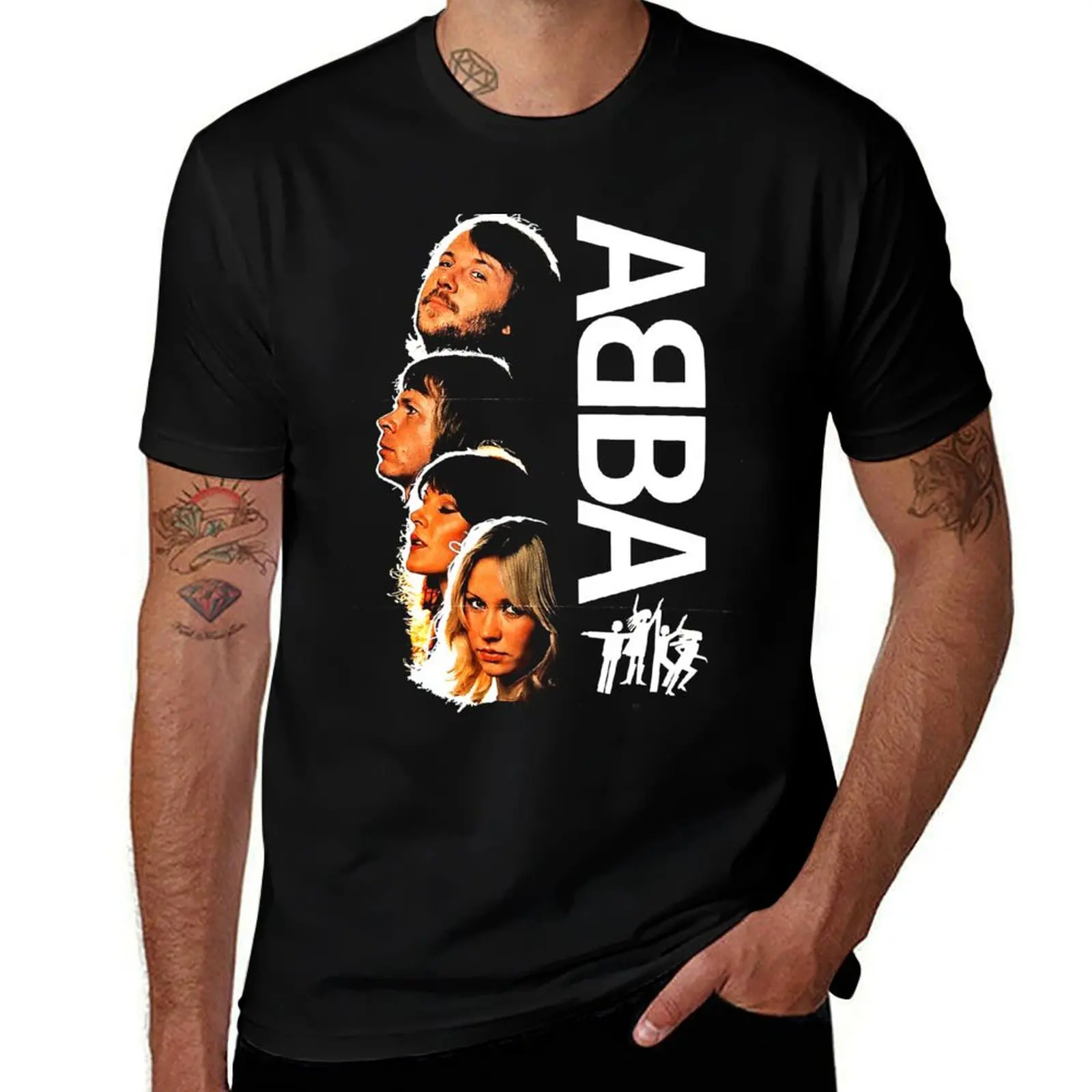 -Music00--Merchandise--HGD&-ABBA-Tshirt--Album T-Shirt plus size tops Funny t-shirts tshirts for men