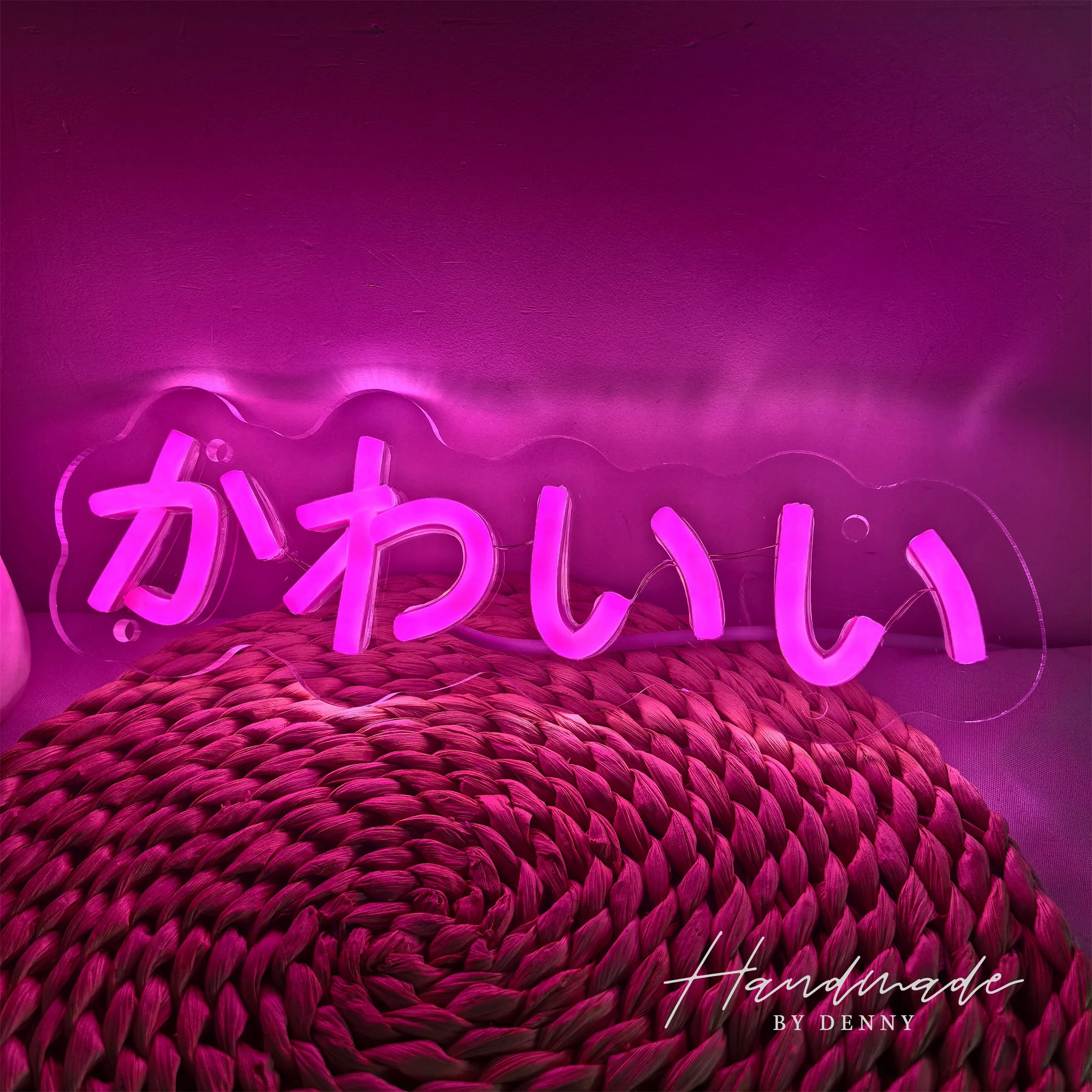 

Светодиодная неоновая вывеска LED かわいい (pronunciation:kawaii) Вертикальная милая японская аниме-вывеска с подсветкой для декора стен, спальни, вечеринок