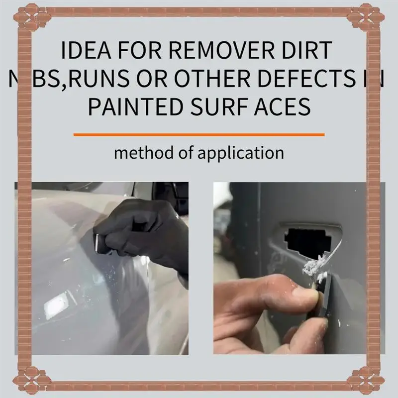 

24-Hour Delivery Automotive Steel Scraper 2PC Painters Denibber Spot Repair Tool Carbide Scraper Spot Repair Tool