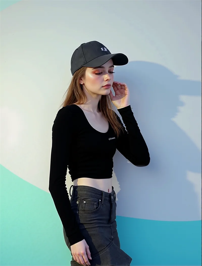 T-shirts à manches longues pour femmes, confortables et élégants, pour un style décontracté et discret, idéaux pour les week-ends.