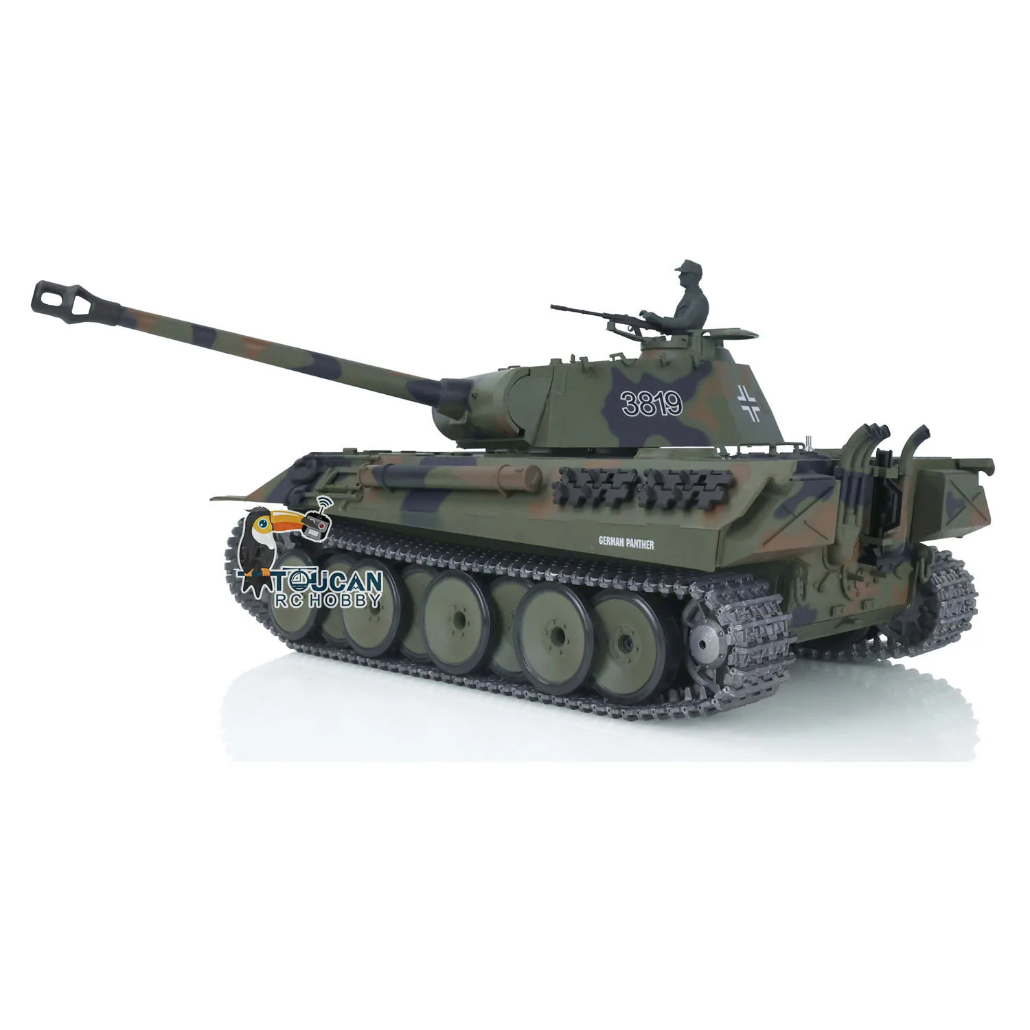 Heng Long 1/16 Scale 7.0 Upgraded Metal Version German Panther V RTR RC Tank 3819 Cars Panzers Gift TH17288