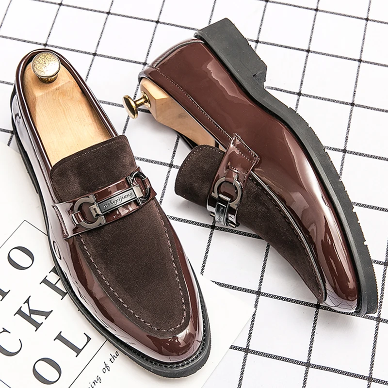 

Classic Formal Leather Shoes Men Slip On Social Casual Business Shoes Man Leather Loafers High Quality Men's Dress Shoes