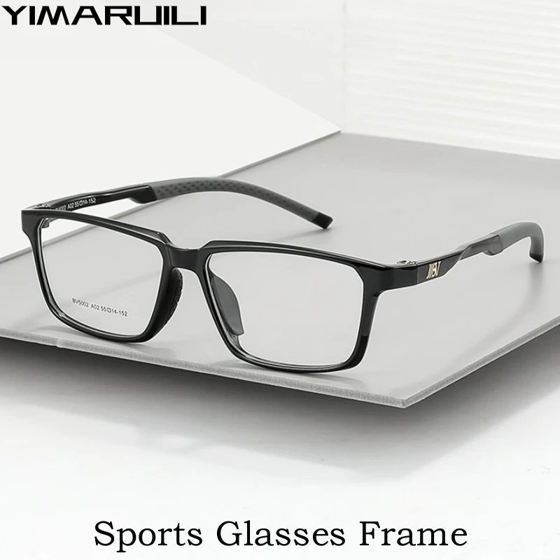 

YIMARUILI Fashion Basketball Glasses Protective Anti-collision Running Square Optical Prescription Sports Eyeglasses Frame Men ​