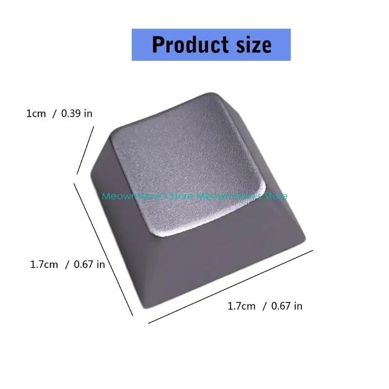 W91A Zinklegierung ESC -Metallschlüsselkap, Matte Finish Keycap für Enhanceds -Typing -Erlebnisse