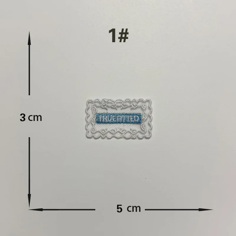 Can custom Spring and summer mesh lace embroidery clothing, patches, shoes, hats, socks, patch labels, clothing accessories