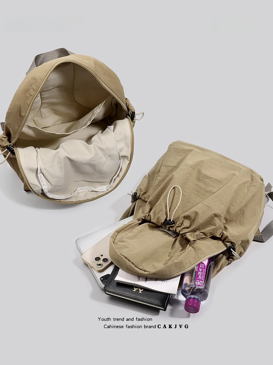 

CAKJVG водонепроницаемая нейлоновая сумка для отдыха и спорта Gracias Верховая езда Сумка для альпинизма 2025 Новая студенческая сумка для книг Sle Dual oulder