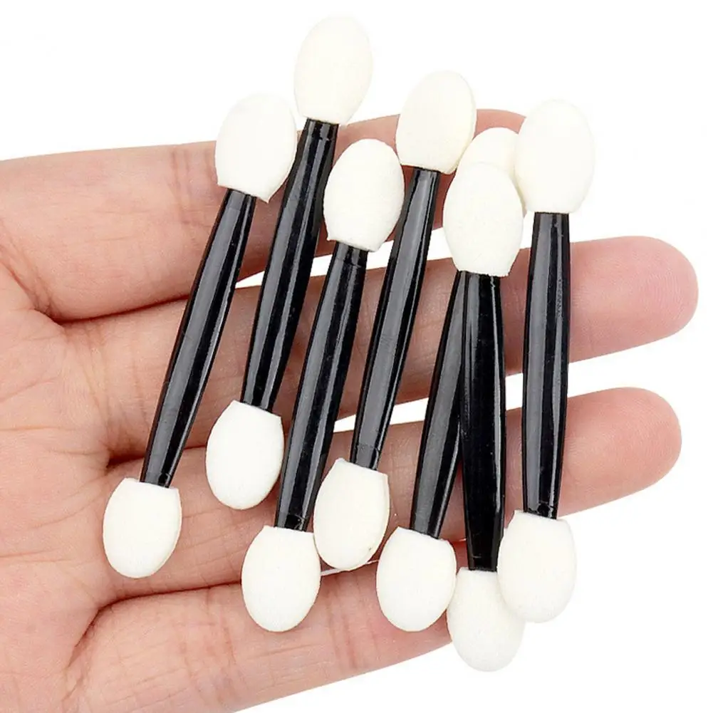 25Pcs  Eyeshadow Stick Applicator Fashionable Burrs-free Double-head Eyeshadow Stick Handheld Wide Application Eye Shadow Brush