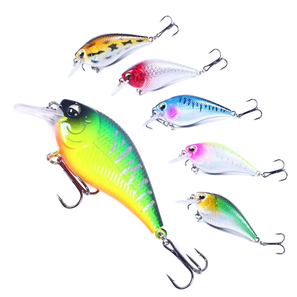 1pcs Crank Fishing Lure Bait 7cm 9.5g Square Bill Crankbait Artificial Wobbler Shallow Diving Bait Fishing Lure for Bass