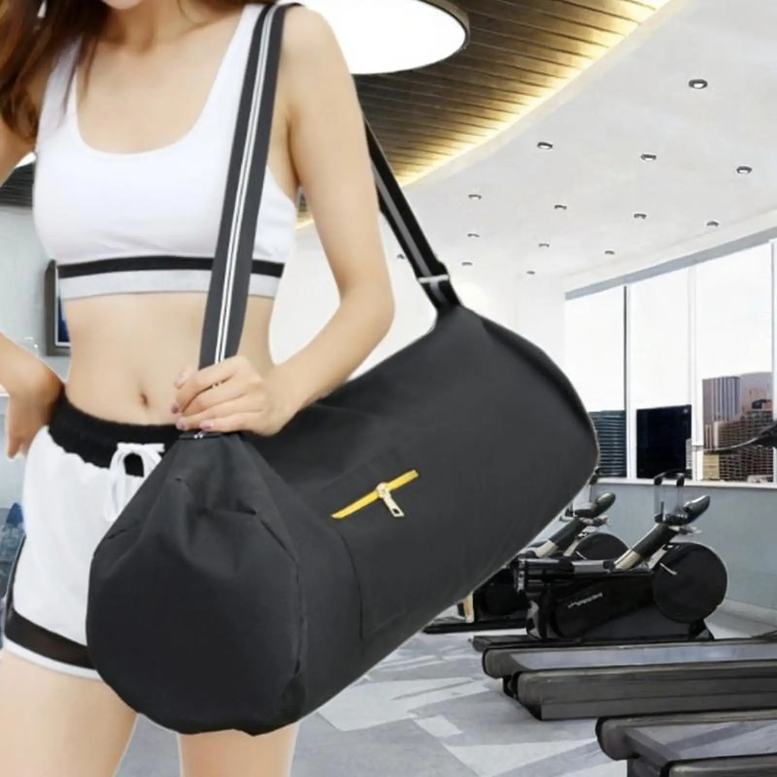 Outdoor Sports Shoulder Bag Oxford Cloth Water Resistant Scuba Fin Tote Large Capacity for Swim and Gym