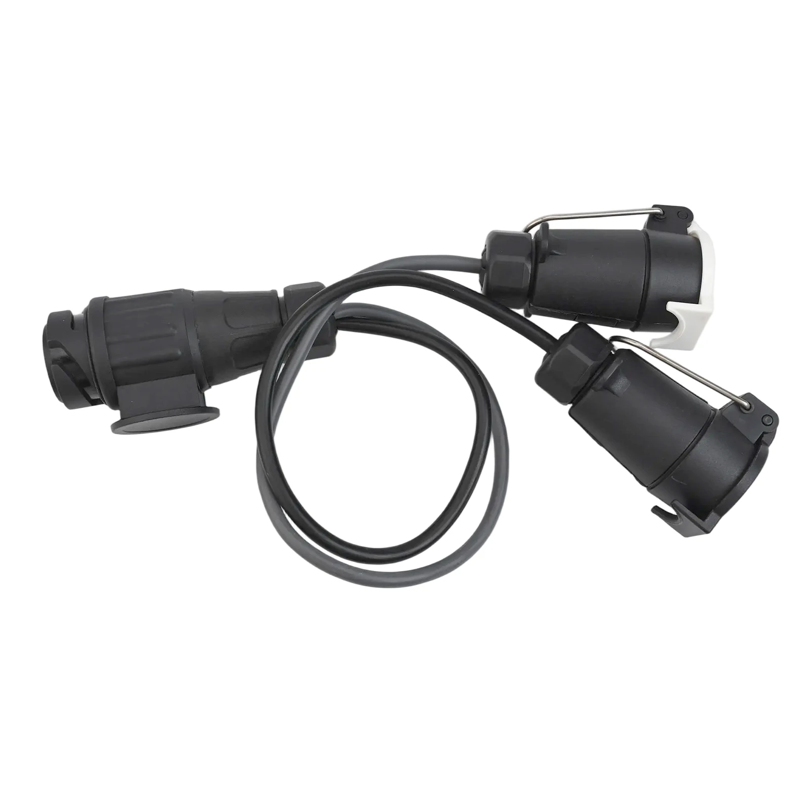 

Черный 7-контактный адаптер для прицепа, высокоэффективный адаптер, надежный разъем для прицепа, стандартная модификация автомобиля для 13-контактного фаркопа