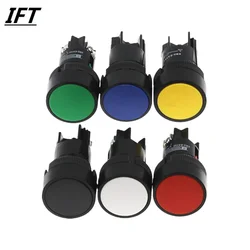 1Pcs 22mm Momentary Push button switch red green blue yellow black white NO/NC XB2-EA142 XB2-EA131