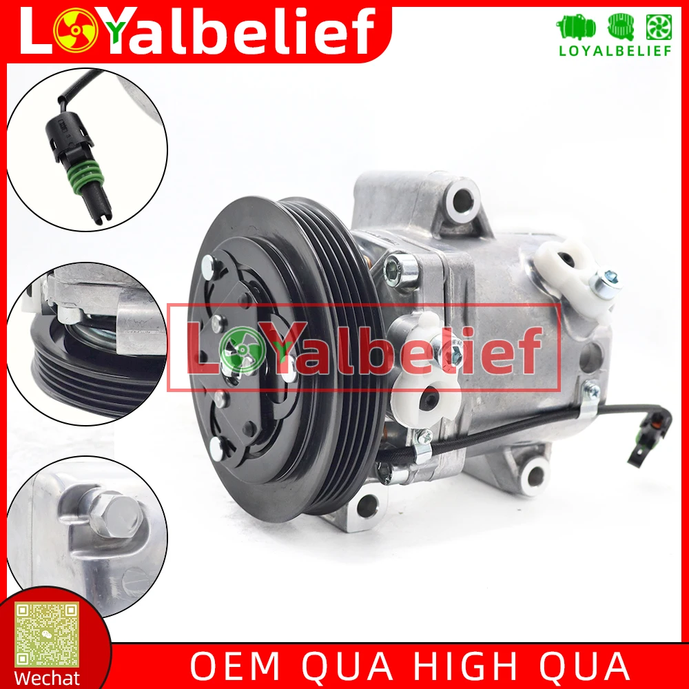 Automotive AC Compressor For 2007-2012 Mercedes Benz Smart Fortwo Coupe 451 1.0 SS96 A1322300011 1322300011 4 Grooves