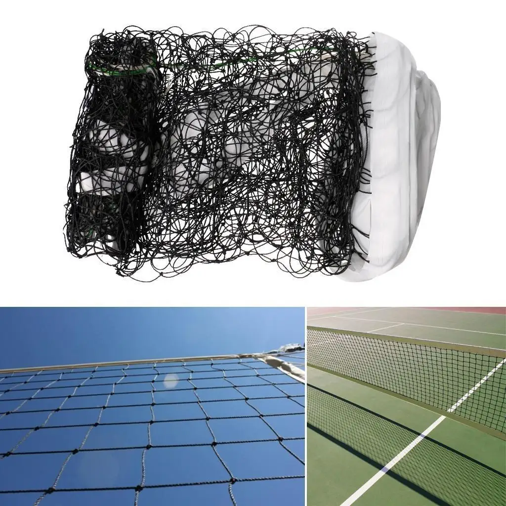 

Outdoor Indoor Beach Netting Sports Mesh with Steel Cable and Storage Bag Standard Official Size Volleyball Net