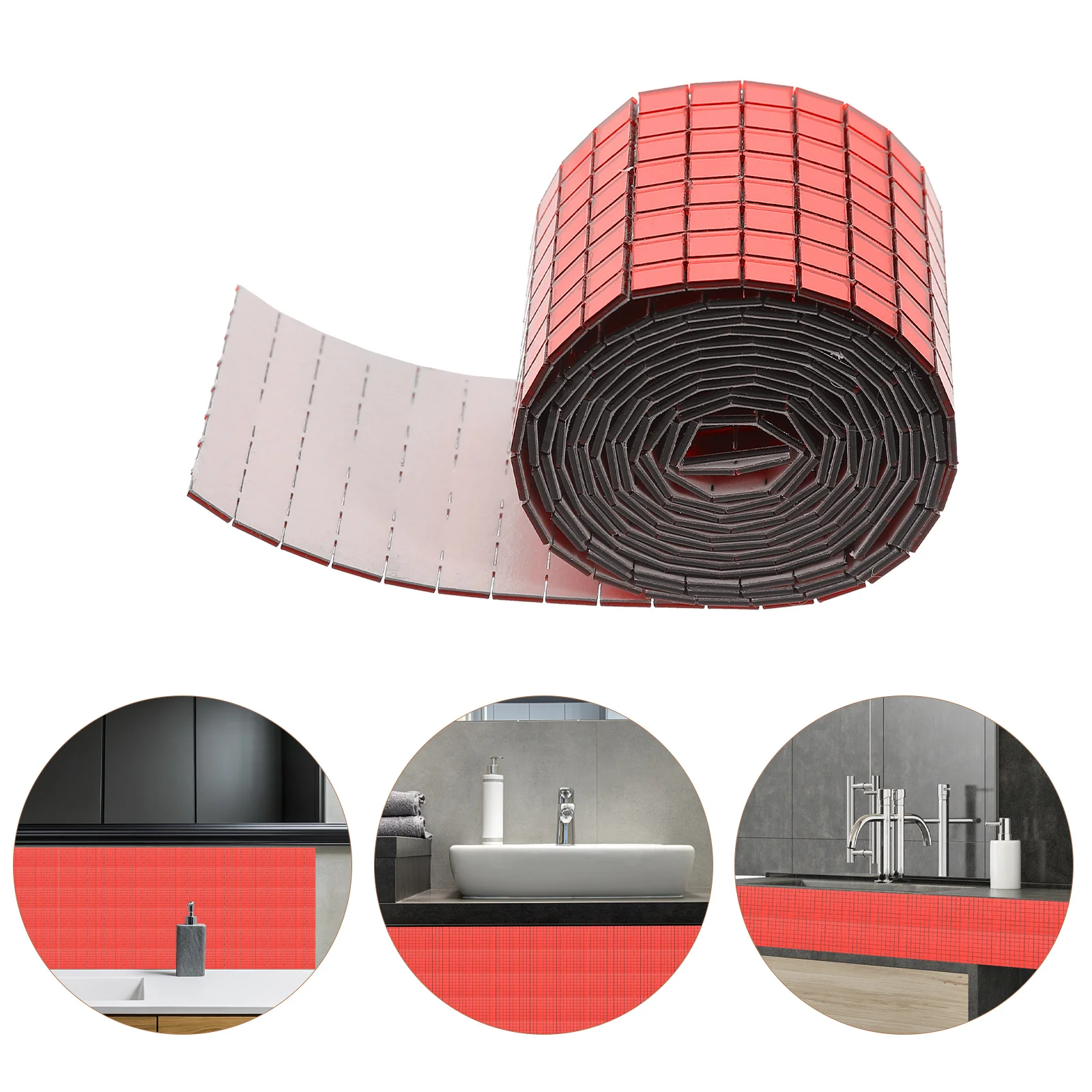 ملصق فسيفساء ذاتي اللصق وبسيط ومريح واسع النطاق، ملصقات لاصقة لبلاط جدران المطبخ والحمام