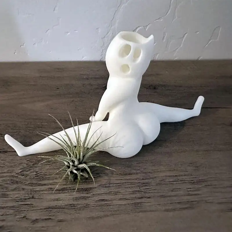 ตลก Big Booty Ghost Planter Big Booty Air จอแสดงผล Succulent Planter ตกแต่งหม้อตลก Prank ของขวัญ