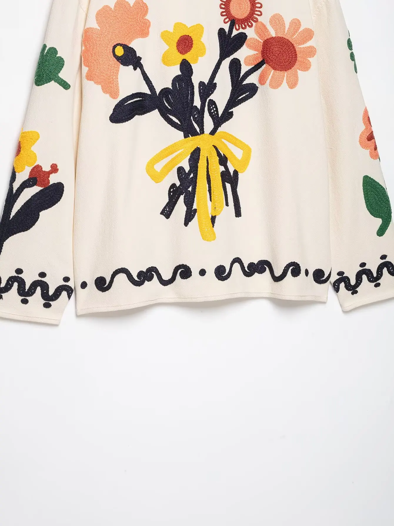 KONDALA Vintage Mode 2026 Elegante Damenjacke mit Blumenstickerei Lässige Moderne Schicke Damen-Streetwear Herbst Mujer Oberbekleidung – Detail 27