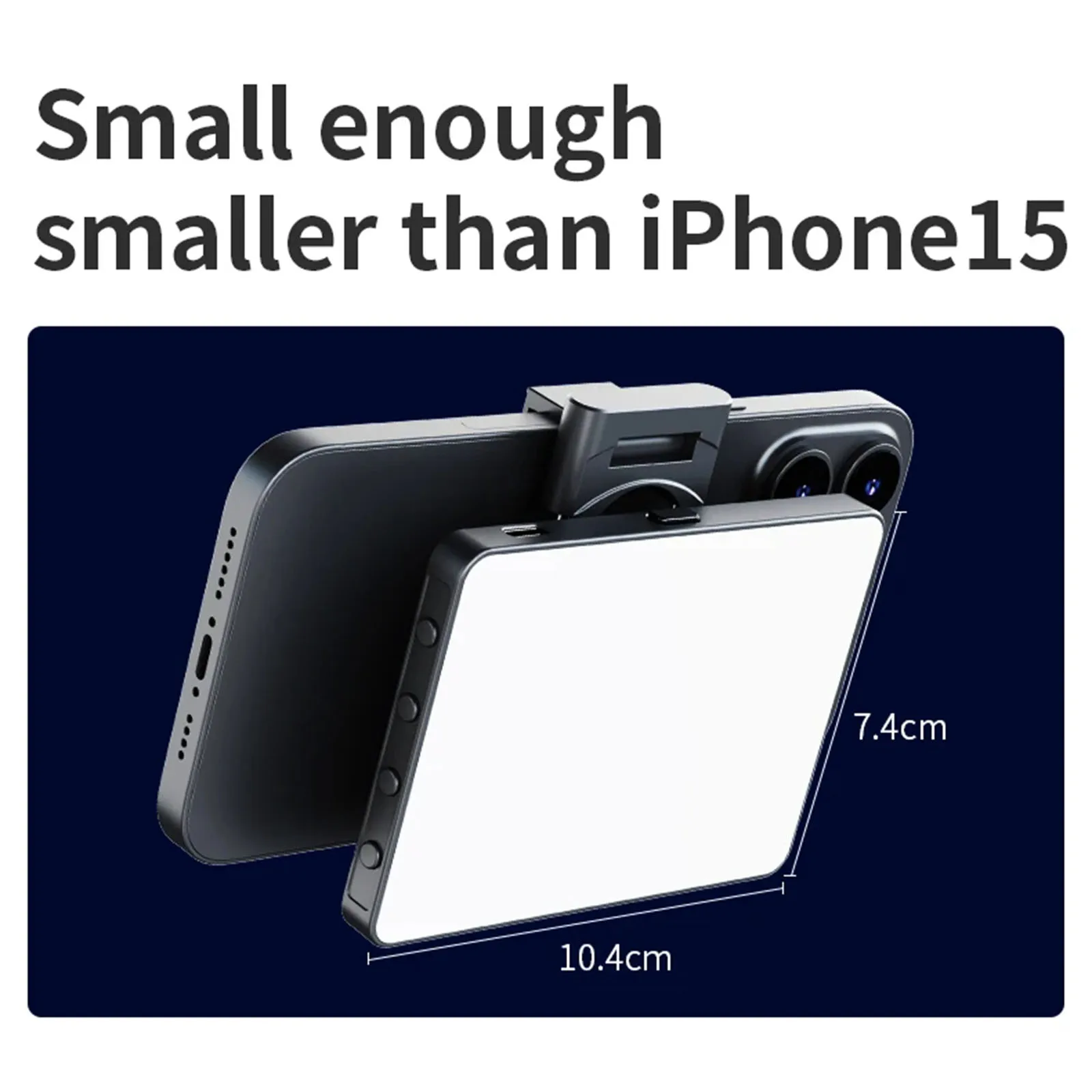 휴대폰 카메라용 RGB 라이트 패널, 브이로그 풀 컬러, 클립온 휴대폰 비디오 라이트, LED 사진 필 라이트, 콜드 슈 포함, M16