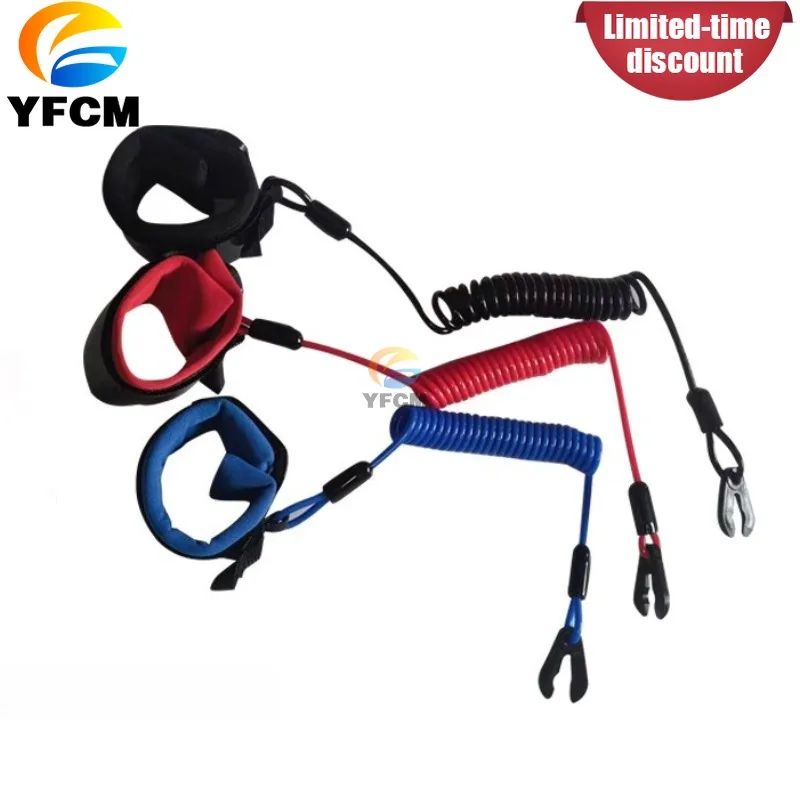 

Kill Switch Safety Lanyard Floating Engine Cut Off Cord for Jet Ski Outboard Motor Boat Emergency Stop Rope