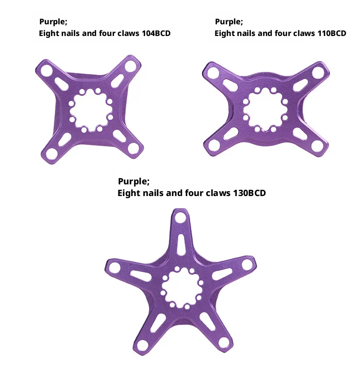 8-Loch Spider-Kurbeladapter 104B 110 130 BCD Aluminiumlegierung für MTB Rennrad Umrüstkit – Detail 13