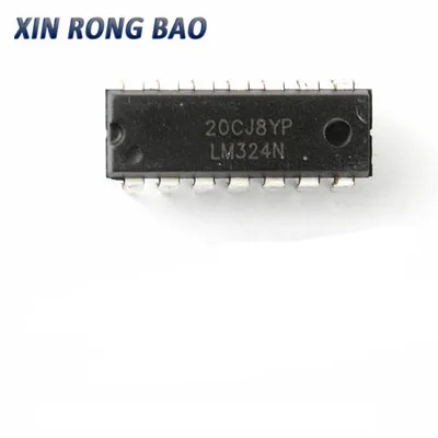 10PCS LM324 DIP14 LM324N DIP 324 DIP-14 IC Chip