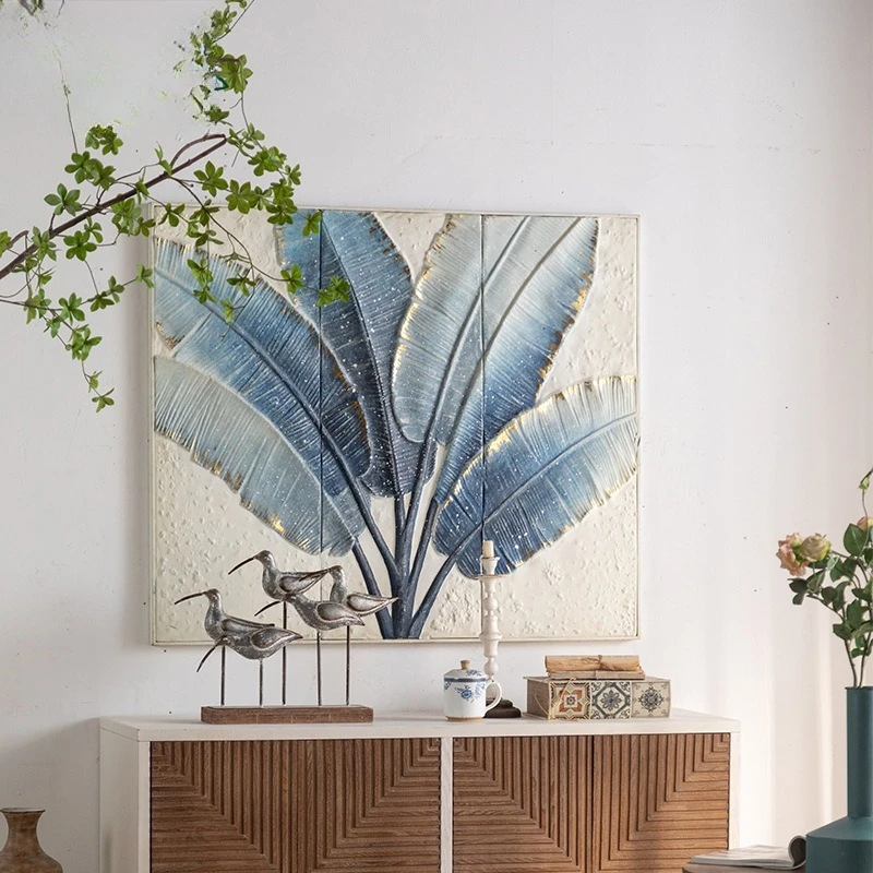 Entrance relief three-dimensional murals, bed-side advanced  paintings, sofa background wall art oil