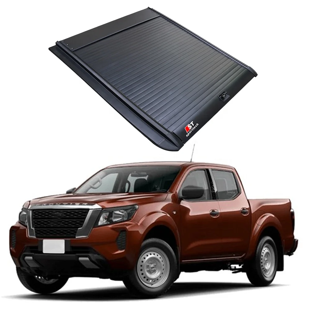 

For Navara Tonneau Cover Pickup 4x4 for Nissan Navara Frontier NP300 D40 D22 Black Hard Type Roller Shutters