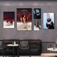 Singer Lola Indigo Nave Dragon Poster High Quality Dorm Living Room Aesthetic Wall Decoration Painting Stickers