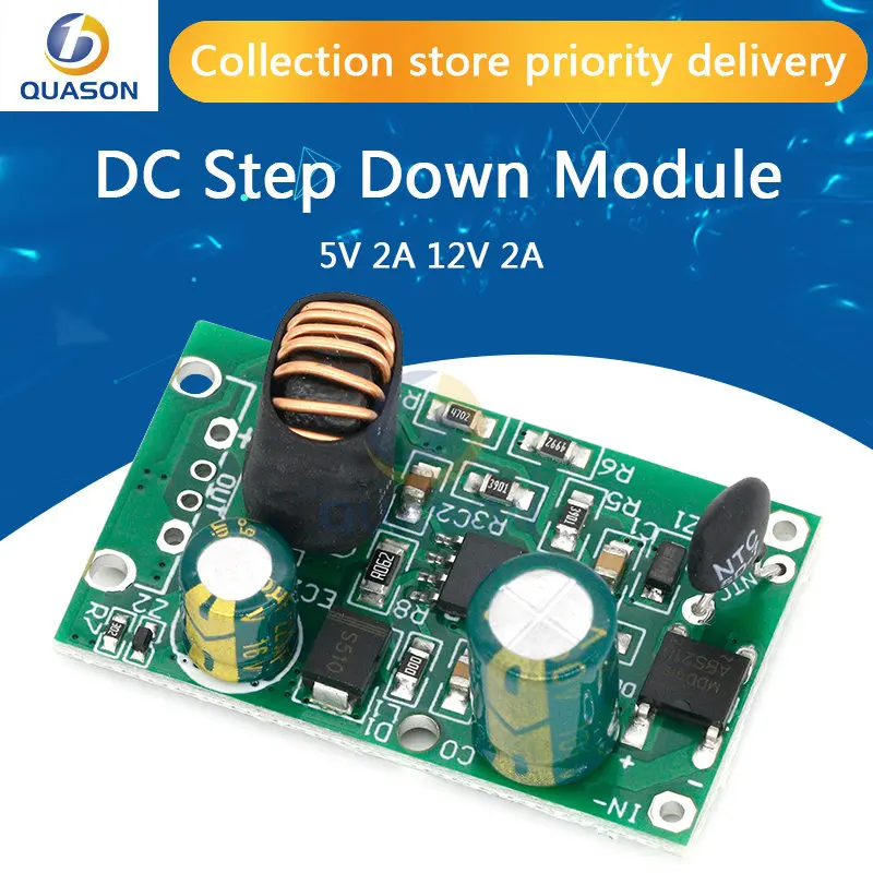 DC 9V 12V 24V 36V 48V 72V 84V 90V to 5V 2A 12V 2A Step Down Module Power Supply dc dc converter Non-isolated Buck Converter