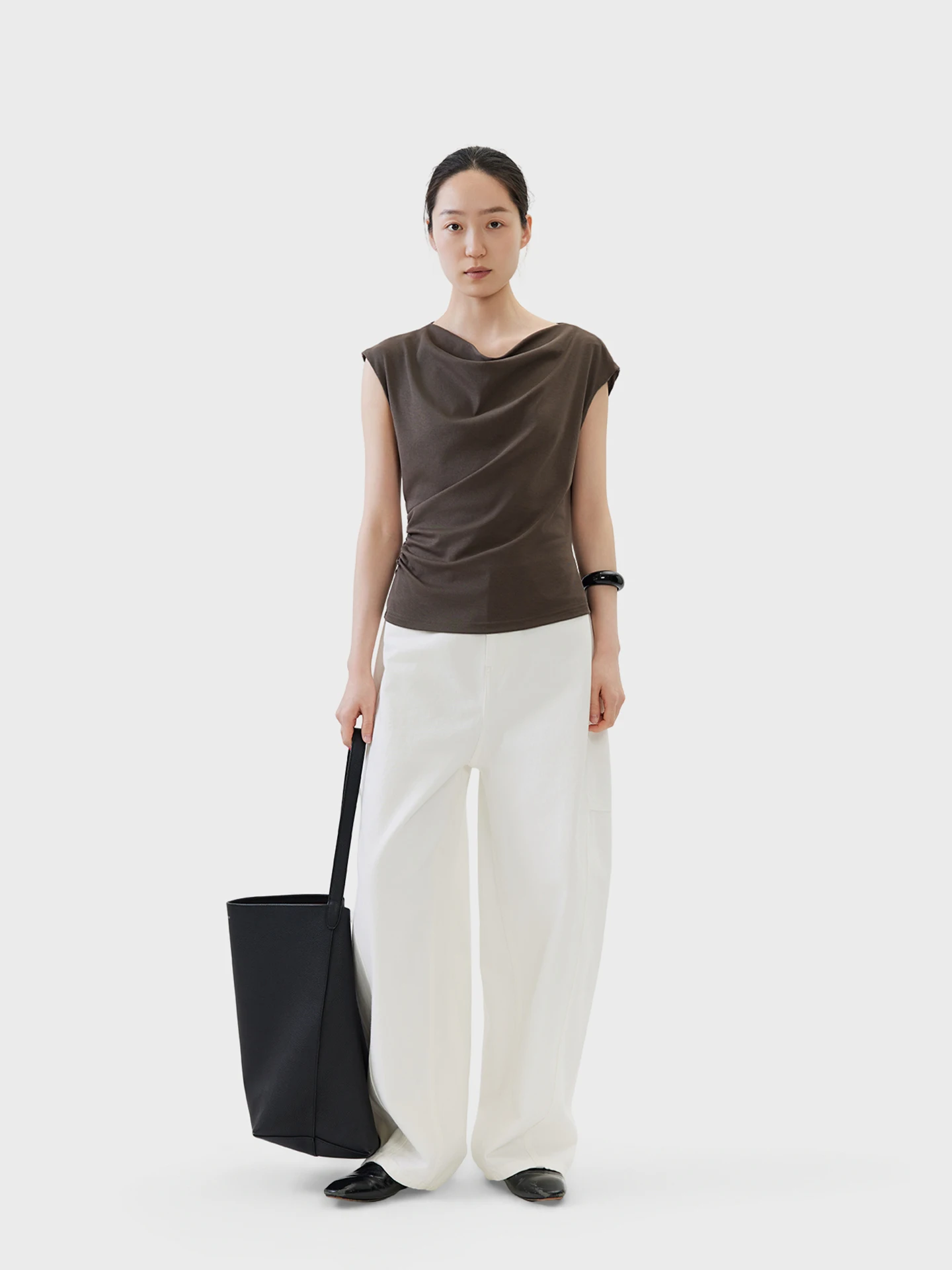 

Джинсы-баллоны с боковыми швами, 100% хлопок, высокая талия, свободный крой, дышащие, приятные к коже, весенние женские джинсы