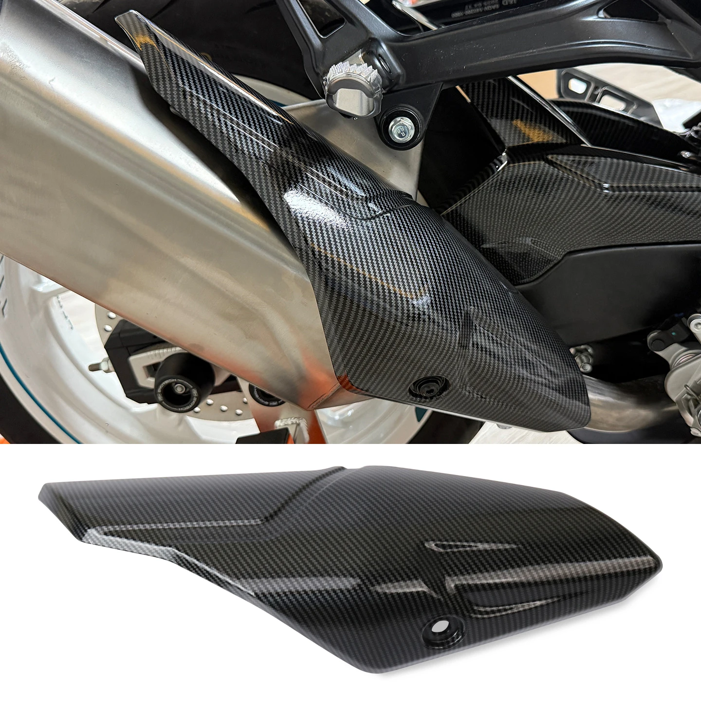 

Motorcycle Exhaust Pipe Protector Heat Shield Cover Guard Muffler Pipe Anti-Scalding Cover For 450SR 450 SR 2022-2025