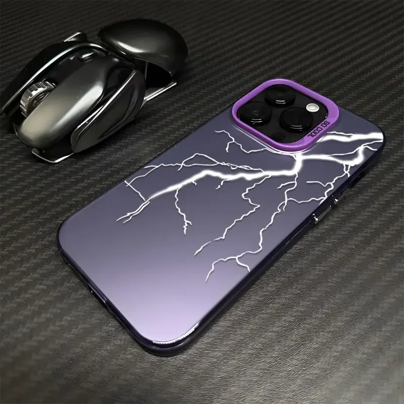 Lightning atmosphere IMD phone case suitable for Iphone15/14/13/12/11 Plus/Pro/ProMax/XR/XSMax/XS/7/8Plus full coverage