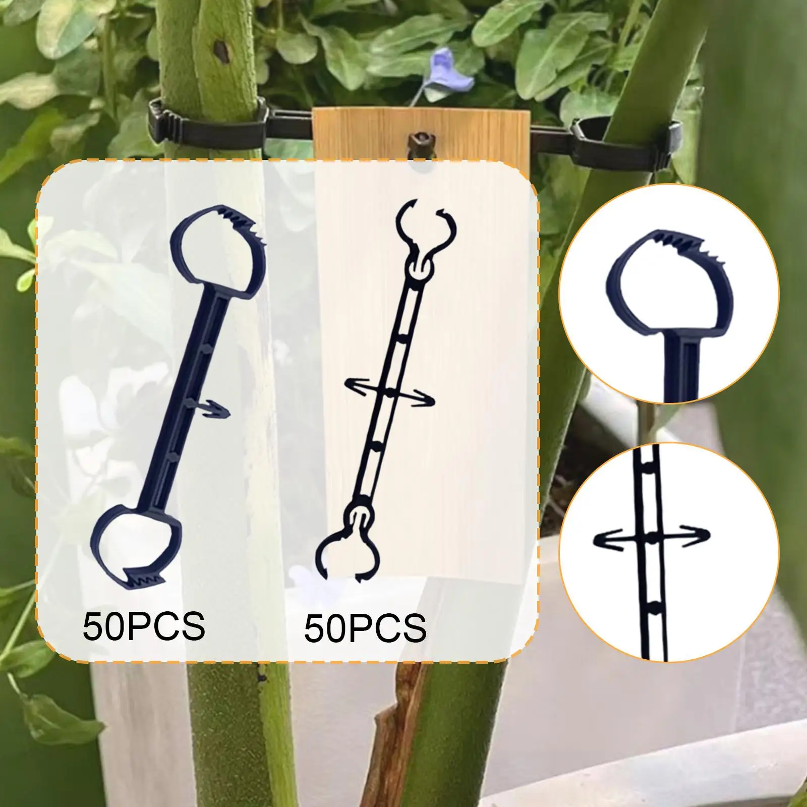 

50x Plant Labels Hooks, Card Holders, Garden Tools Easy Installation Reusable Markers Stakes Label Hangers Tag Clips