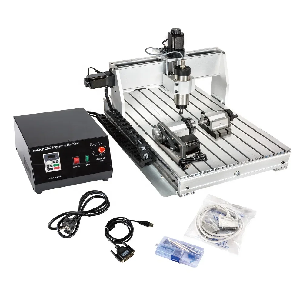 HLTNC 3020 3040 4060 6040 3 4 Axis Mini Miniature Engraving Carving Machine 0.3kw for CNC Router Aluminio Wood