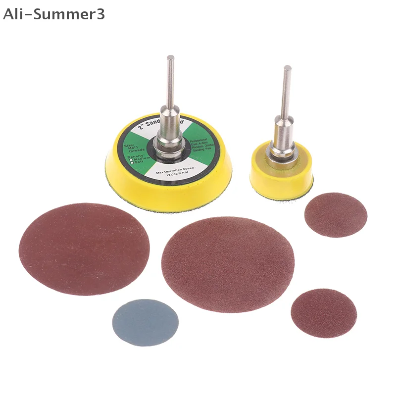 

60/100pcs Set 1/2 Inch Sanding Discs Pad Kit For Drill Grinder Rotary Tools With Backer Plate Includes 100-2000 Grit Sandpapers