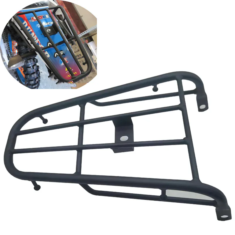 Universal For CQR 150-250 Dirt Bike CQR150 CQR250 Rear Luggage Rack Cargo Frame Support Carrier Shelf Tail Holder Armrest