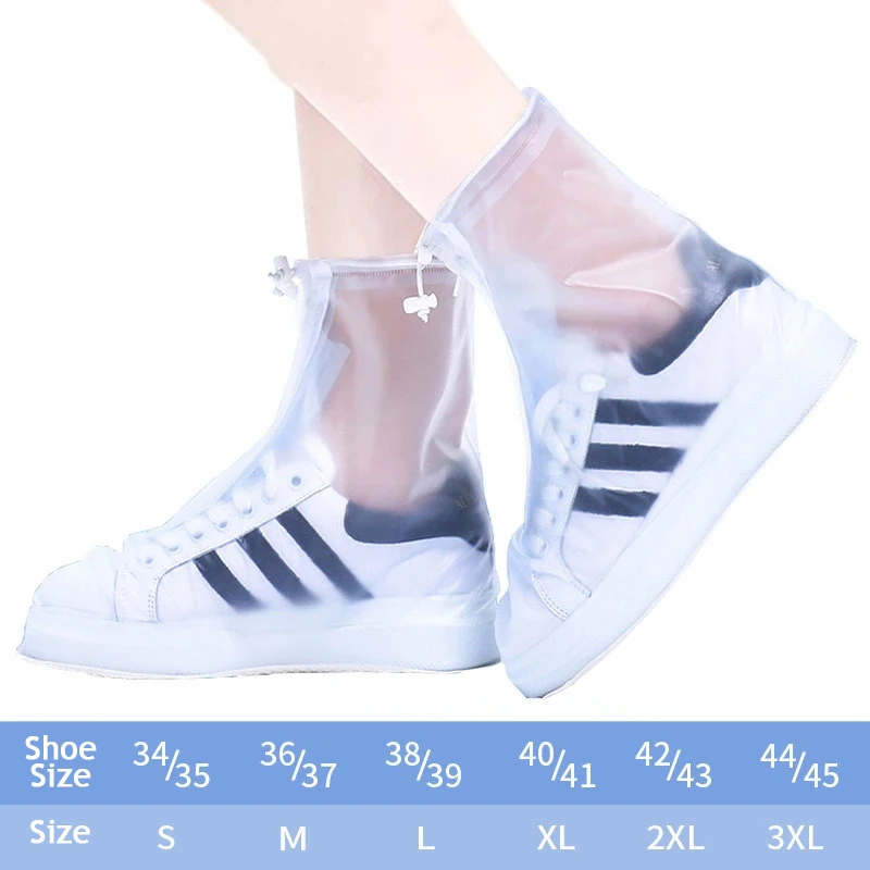 

Thin Rain Boots Shoe Cover Waterproof Silicone Shoe Cover Non-slip Wear-resistant Men Women Unisex Shoes Accessories