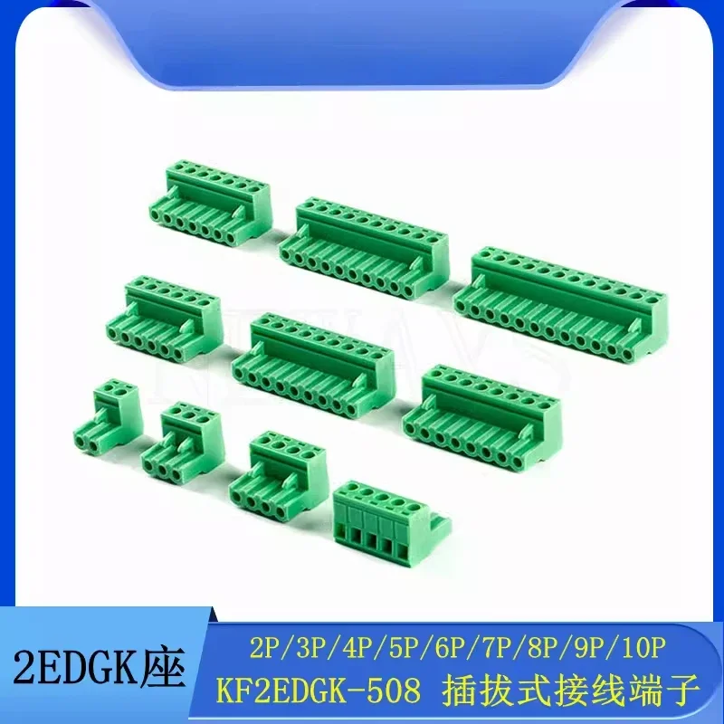 10PCS KF2EDGK 5.08 2EDG 2P ~ 12P PCB CONNECTOR PLUG-IN TERMINAL BlOCK 2EDGK 5.08mm 2PIN ~ 12PIN PHOENIX CONTACT DEGSON