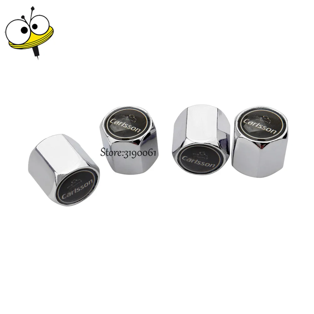 Car Styling Wheel Caps Tire Valve Caps For Carlsson Logo For Benz W201 W213 ML CLA SLS GLK B E C Class A180 W203 W204 W205 E300