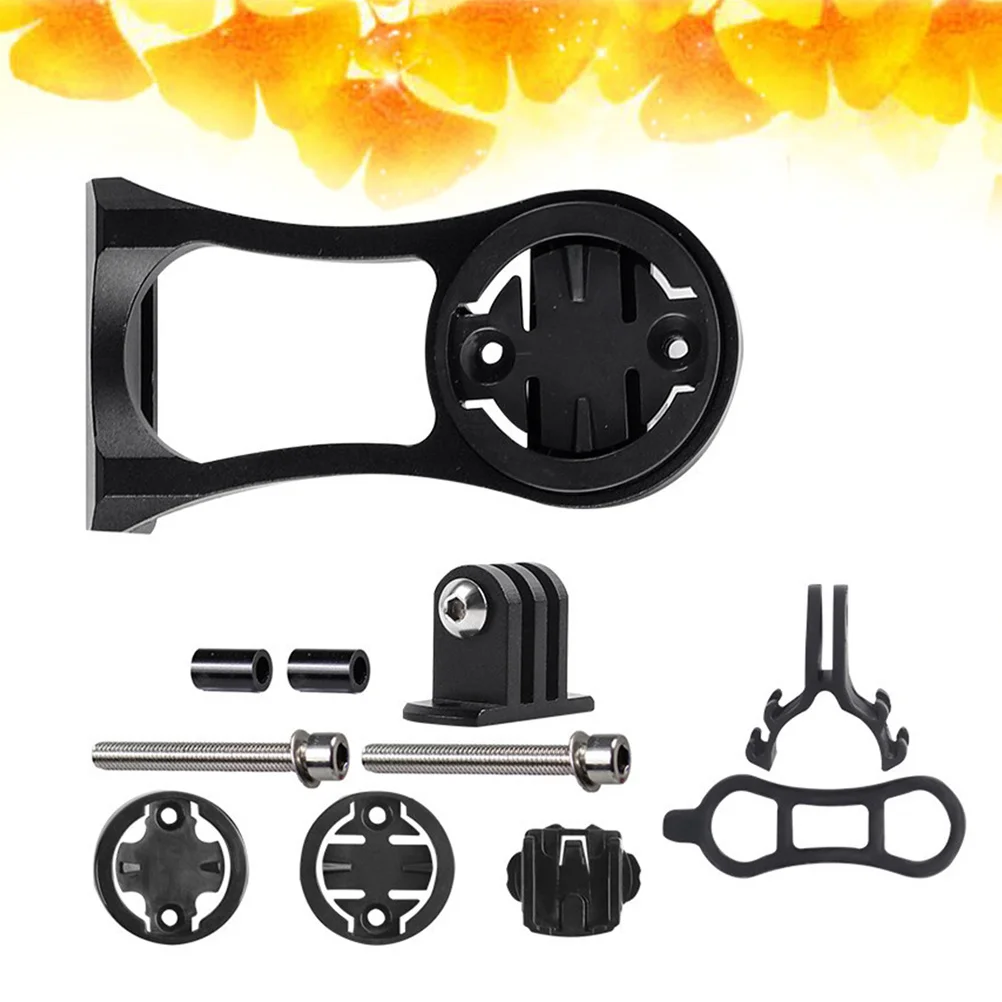 حامل ساعة توقيت باللون الأسود لتركيب الكمبيوتر للدراجة القابلة للطي على الطرق يقلل من سحب الرياح وعرضًا واسعًا، ملحقات أمان لمستلزمات دراجة الطريق #2