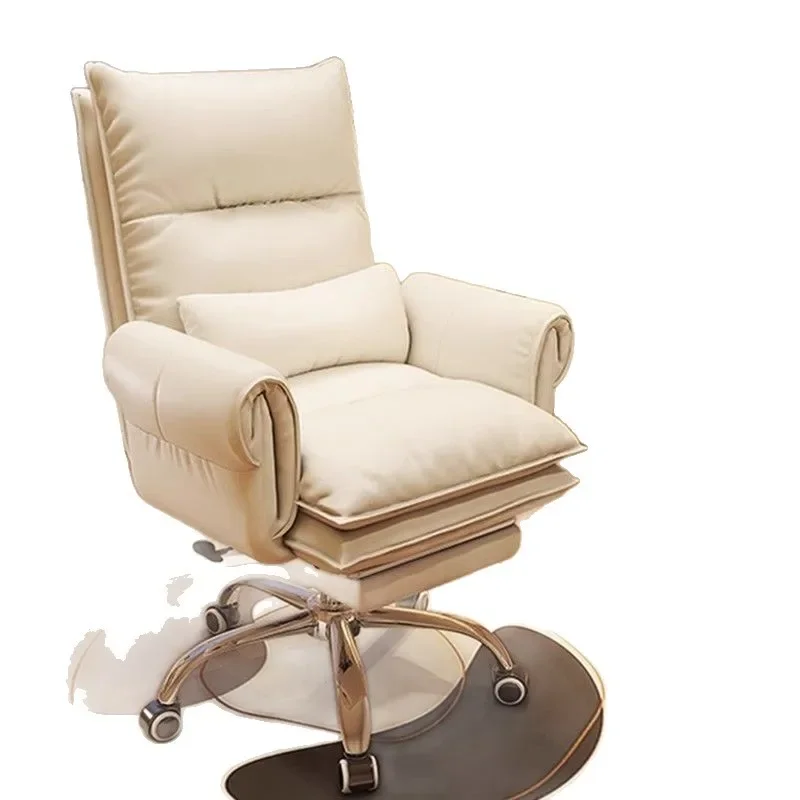 컴퓨터 의자 홈 오피스 의자 편안한 장시간 사용 가능한 책상 의자 높이 조절 회전식 등받이 조절 가능