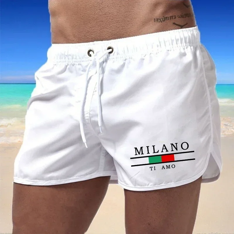 Shorts de plage pour hommes, imprims, dcontracts, schage rapide, pour le surf, la natation, le jogging en extrieur