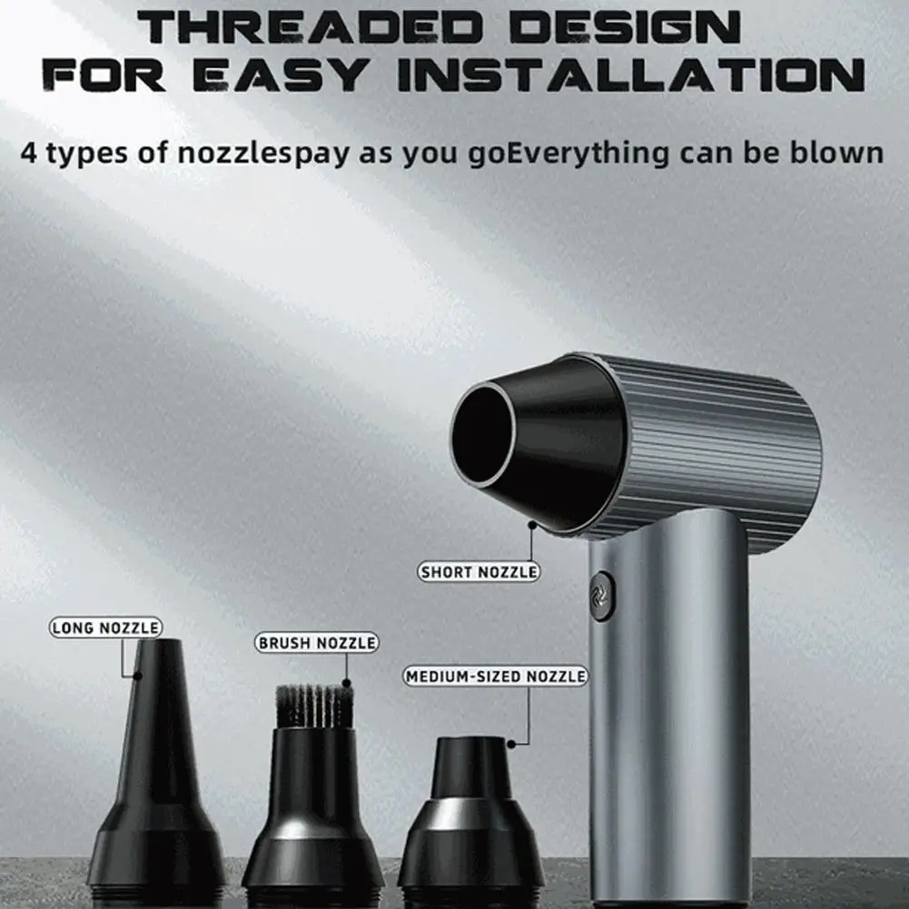 X7 Cordless Air Duster 180000RPM Jet Blower 240W Rechargeable Wireless Dust Cleaner 4000mAh Battery Fast Charging Air Pump Fan