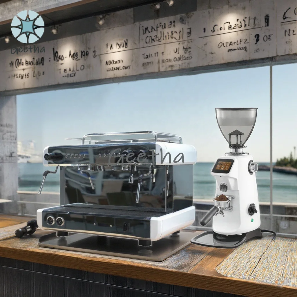 Multifunctional 110V Semi Automatic E61 2 Group Commercial Coffee Maker Cappuccino Espresso Coffee Machine for Shops