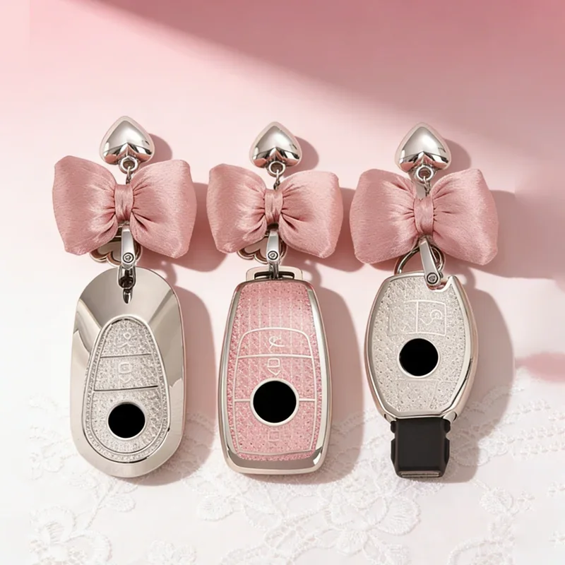 Crystal TPU Key Case for Mercedes Benz A C E S G Class W177 W205 W213 X167 W222 CLA GLE GLB GLS AMG Maybach Remote Car Key Cover