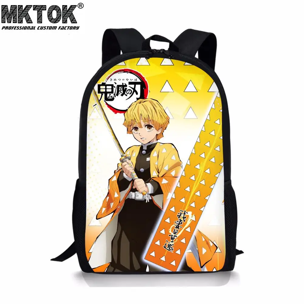 

2022 Hot Sale Anime Demon Slayer School Bags for Girls Boys Cool Teenagers Backpacks Customized Students Satchel Free Shipping