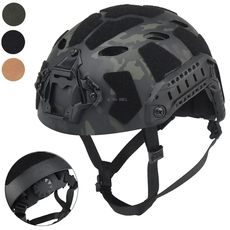 

Tactical Helmet Adjustable Hunting CS Wargame Half Covered Protection Helmets FAST SF SUPER HIGH CUT Airsoft Helmet