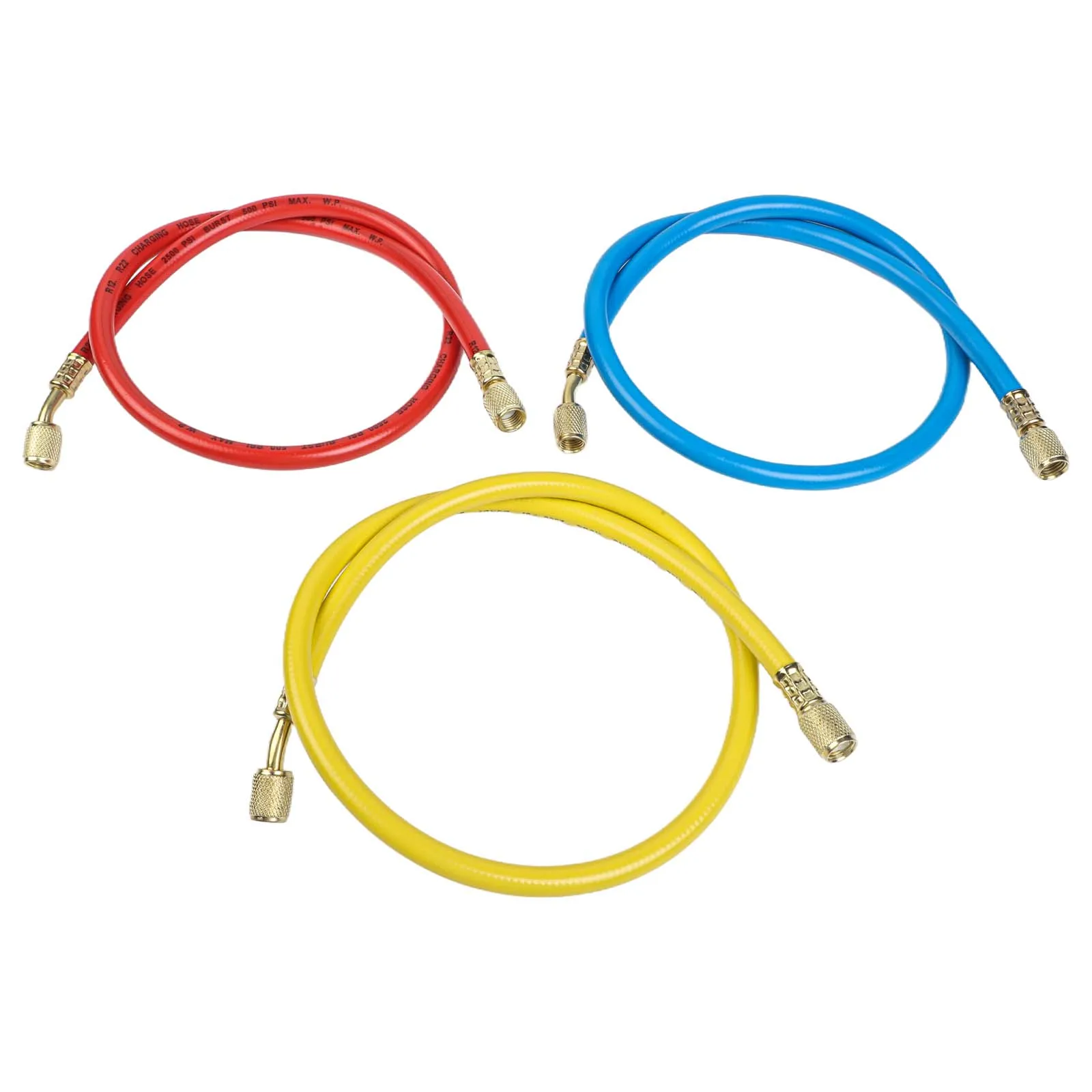 Diagnostic Manifold Gauge Set With Hoses For R410A R22 R134A AC Air Conditioning Pressure Tester Tool Kit