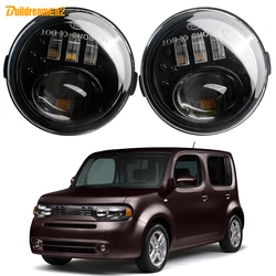 2 X Car LED Fog Light DRL 60W H11 External Fog Daytime Running Lamp Accessories For Nissan Cube (Z12) 2009 2010 2011 2012 2014